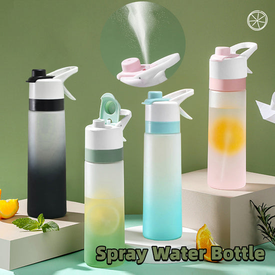 Botella de Agua con Spray para Niñas – Vaso Deportivo de Gran Capacidad para Deportes, Viajes y Fitness